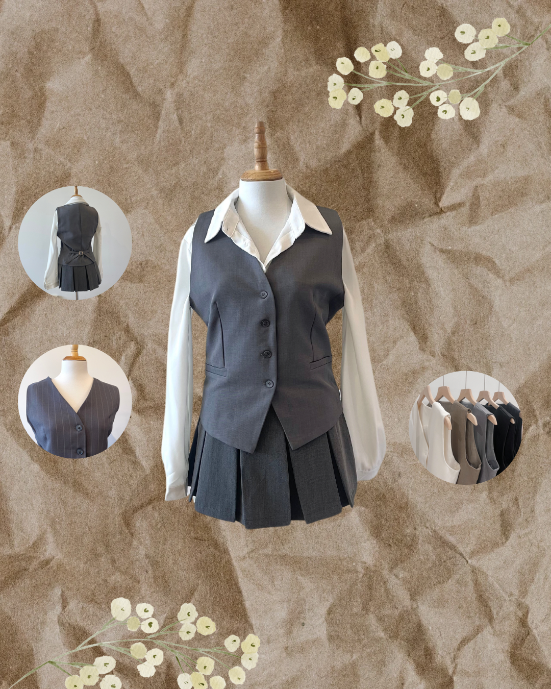 Aster Button Vest