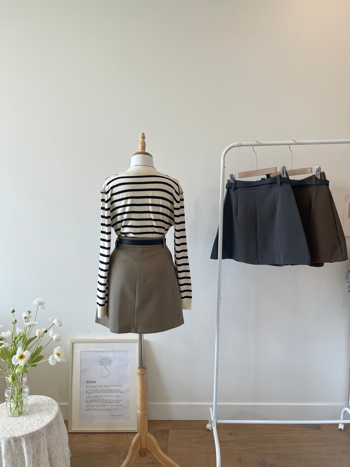 Mia Pleated Skirt (With Belt)